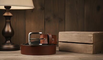 Handmade Men's Leather Belt The Urban Belt  Brown Dress belt with silver buckle,personalized Anniversary gift for husband- New year gift