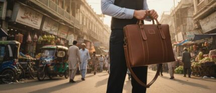 Handmade Genuine Leather Laptop Briefcase | Vintage Brown Office & Business Bag